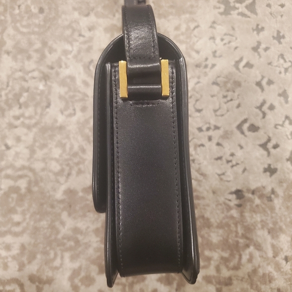 Saint Laurent YSL Medium Solferino Leather Satchel Shoulder Bag in Black - Picture 11 of 12